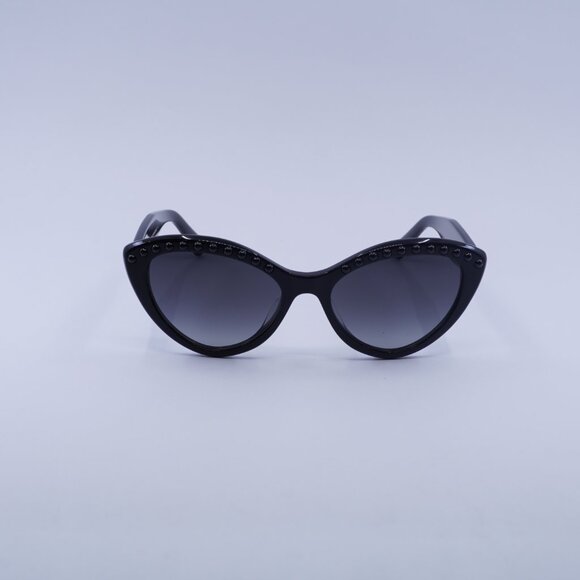 Kate Spade JUNI/G/S PEARL 0807 9O Sunglasses Black Cat Eye Frame, Grey Lenses - Picture 3 of 10